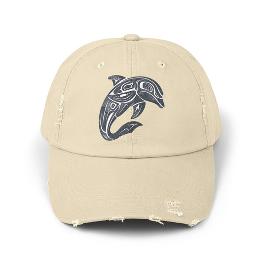 Spirit Animal Cap - Dolphin | Playful intelligence, harmony, breath-led calm; communicate with heart.