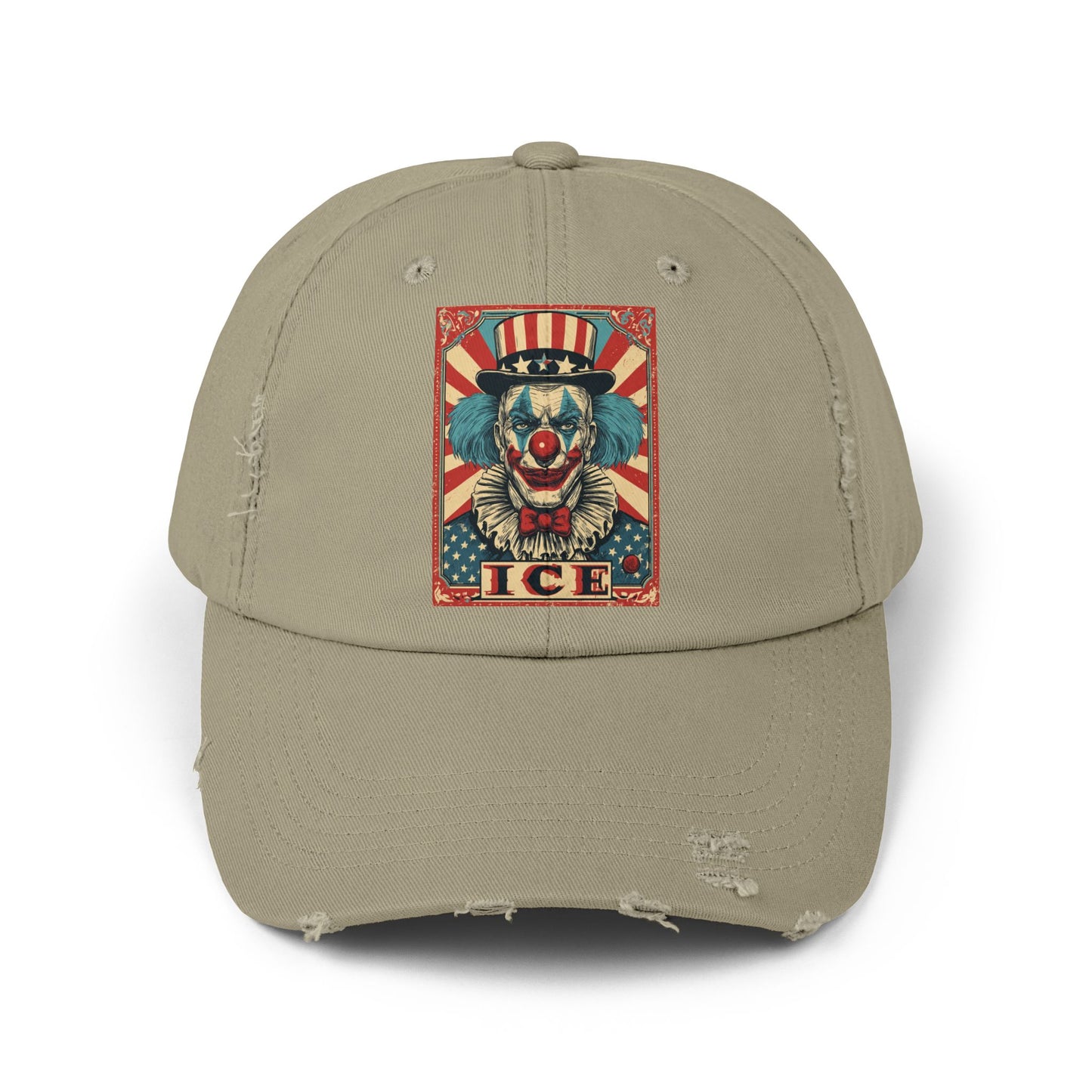 Liberaza: Activist Wear | MAGA Clown | Distressed all cotton cap | Made in the USA