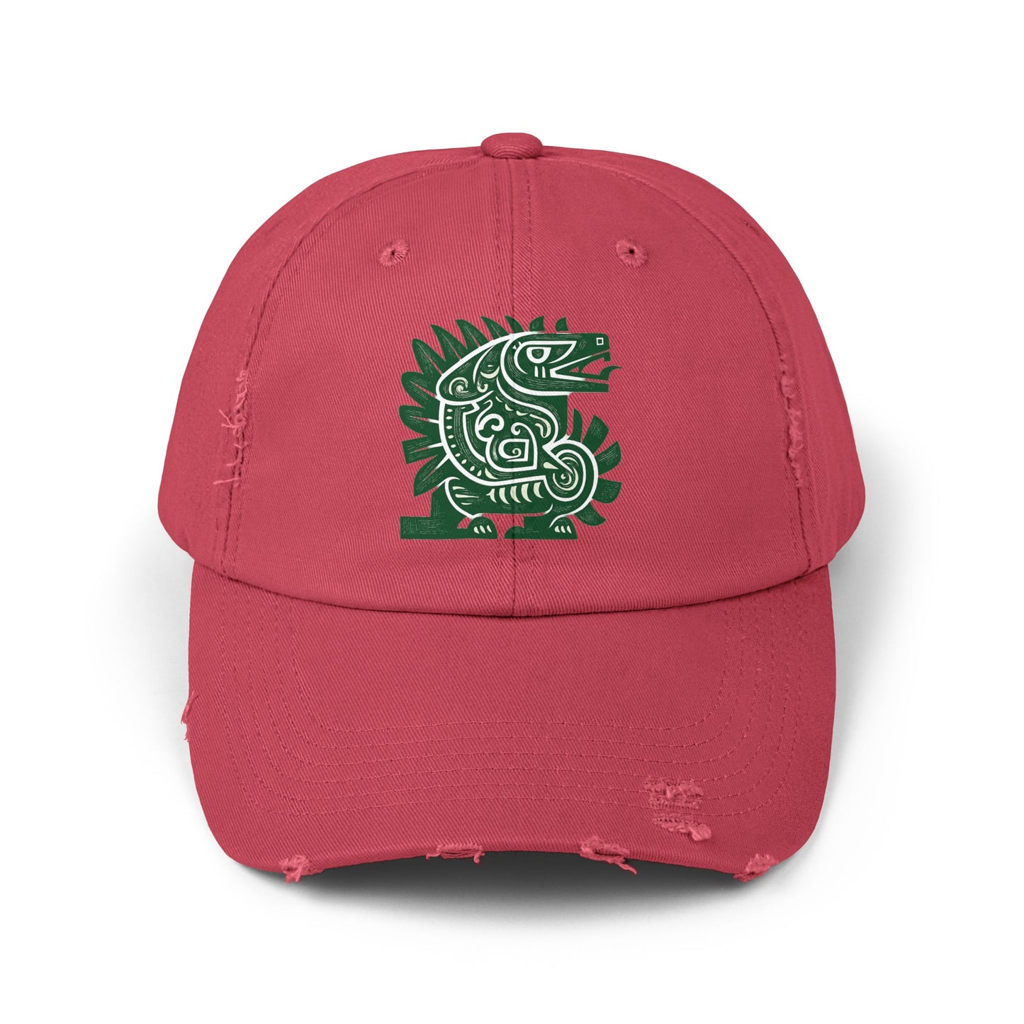 Spirit Animal: Quetzalcoatl Cap | Revered Mesoamerican feathered-serpent deity symbolizing wisdom, wind, artistry, and renewal.