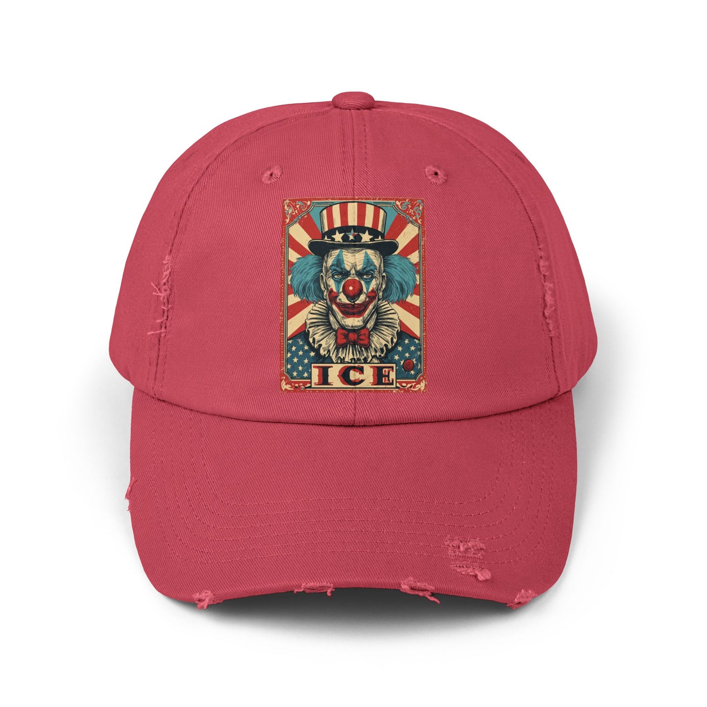 Liberaza: Activist Wear | MAGA Clown | Distressed all cotton cap | Made in the USA