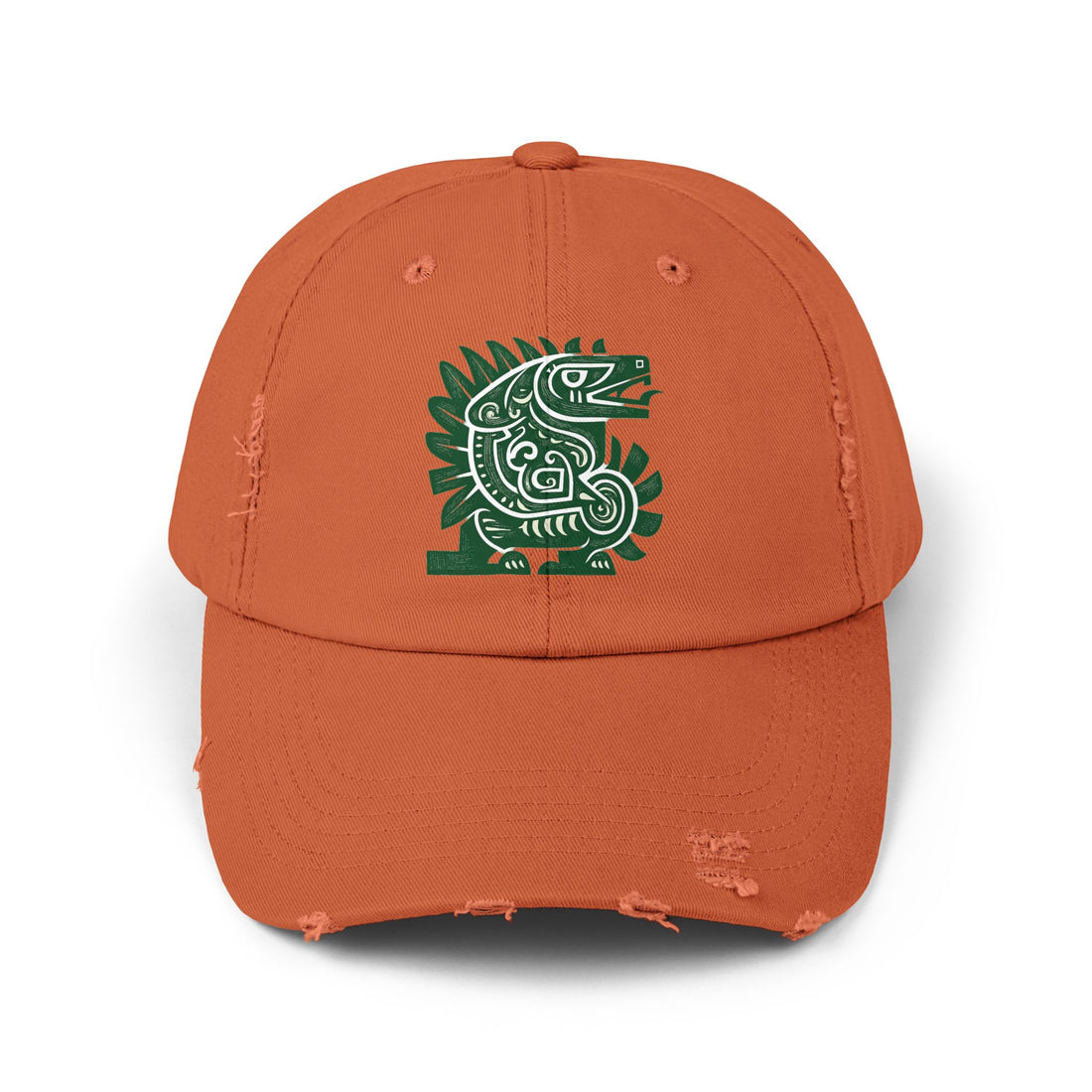 Spirit Animal: Quetzalcoatl Cap | Revered Mesoamerican feathered-serpent deity symbolizing wisdom, wind, artistry, and renewal.