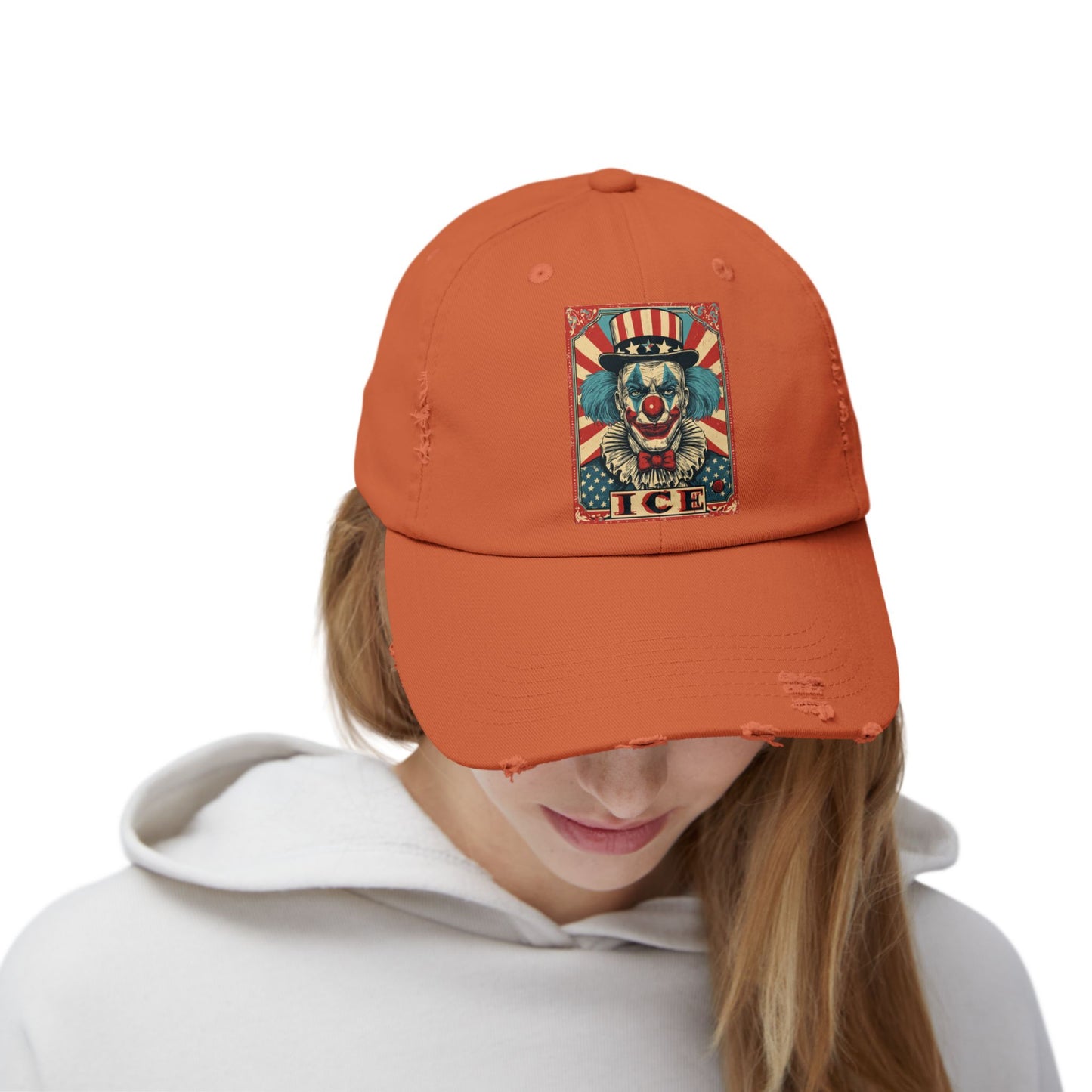 Liberaza: Activist Wear | MAGA Clown | Distressed all cotton cap | Made in the USA