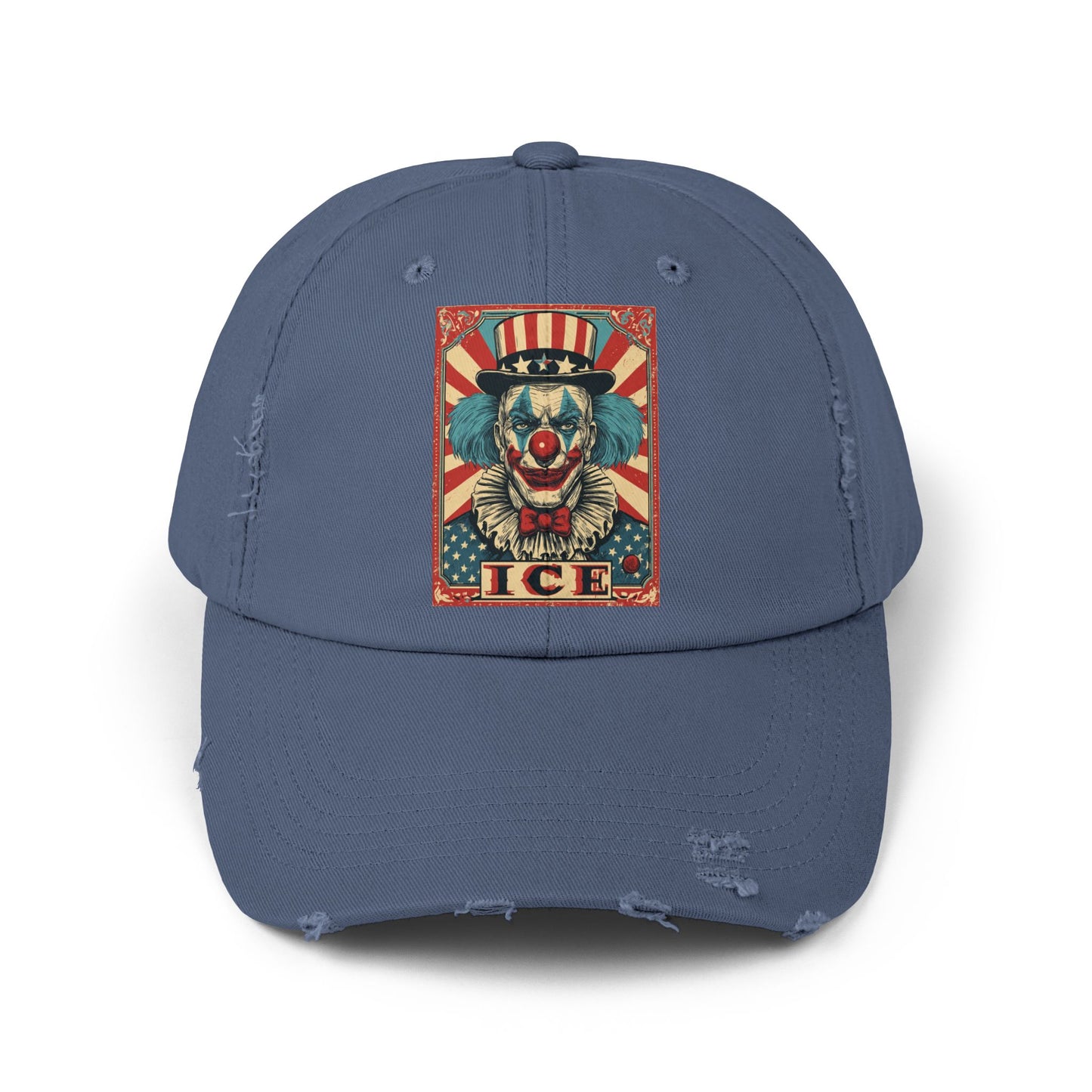 Liberaza: Activist Wear | MAGA Clown | Distressed all cotton cap | Made in the USA