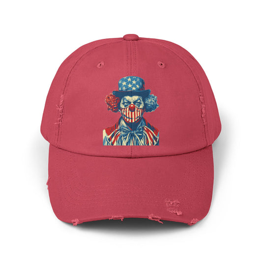 Liberaza: Activist Wear | MAGA Clown | Distressed all cotton cap | Made in the USA