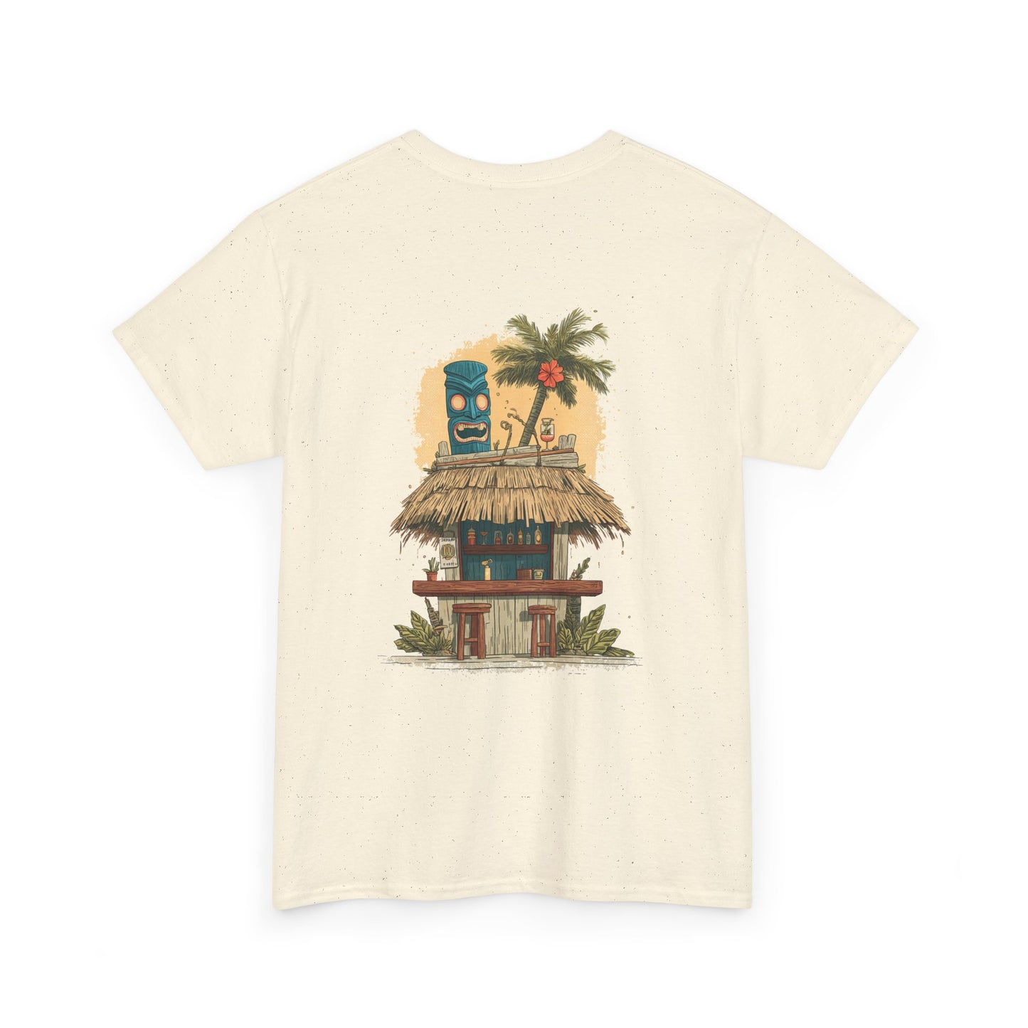 Tiki Tees: The Blue Tiki | T-Shirt with Tropical Design, Beach Vibes, Casual Summer Wear, Vacation Essentials, Perfect for Gifts