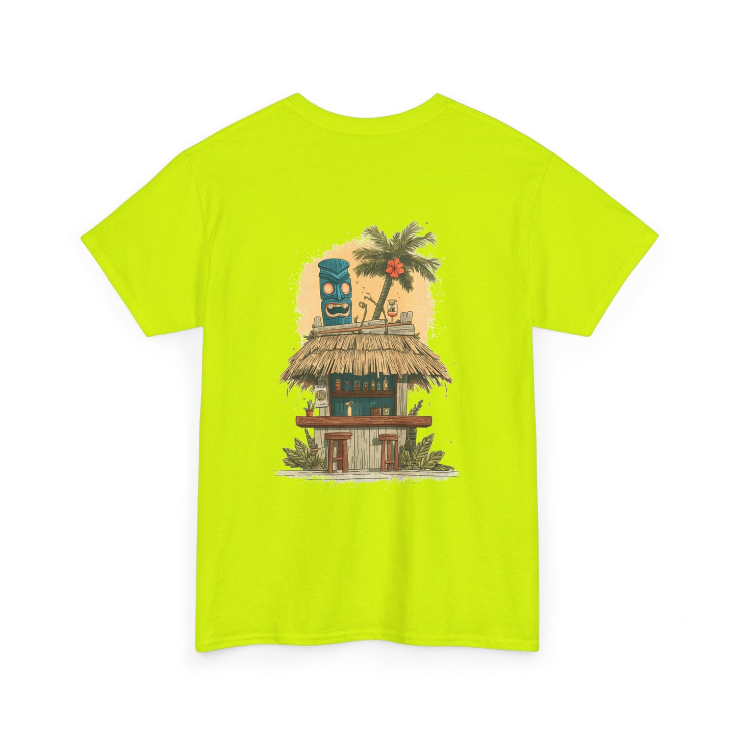 Tiki Tees: The Blue Tiki | T-Shirt with Tropical Design, Beach Vibes, Casual Summer Wear, Vacation Essentials, Perfect for Gifts