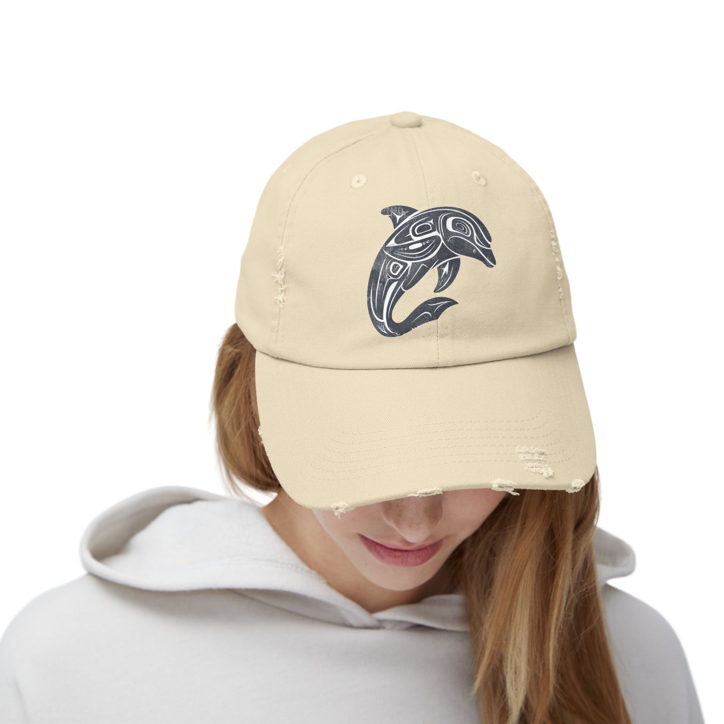 Spirit Animal Cap - Dolphin | Playful intelligence, harmony, breath-led calm; communicate with heart.