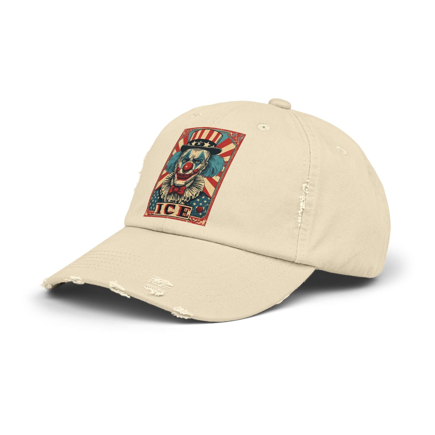 Liberaza: Activist Wear | MAGA Clown | Distressed all cotton cap | Made in the USA