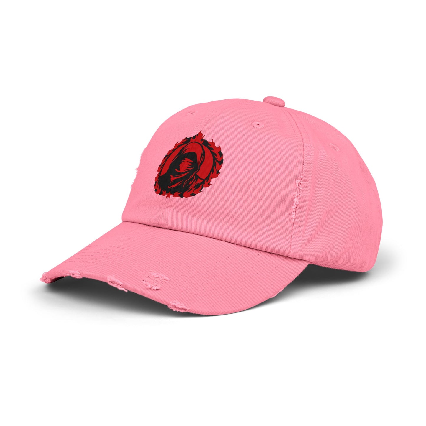 Urban Symbols | Unisex cotton twill cap with masked And hooded red red emblem