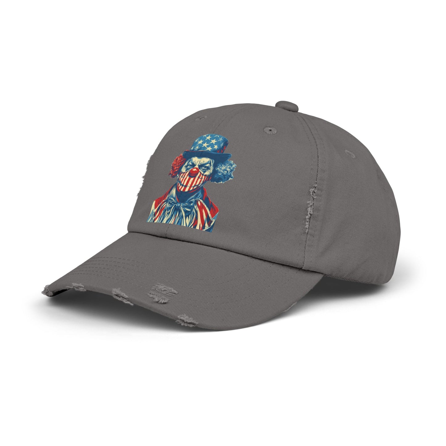 Liberaza: Activist Wear | MAGA Clown | Distressed all cotton cap | Made in the USA