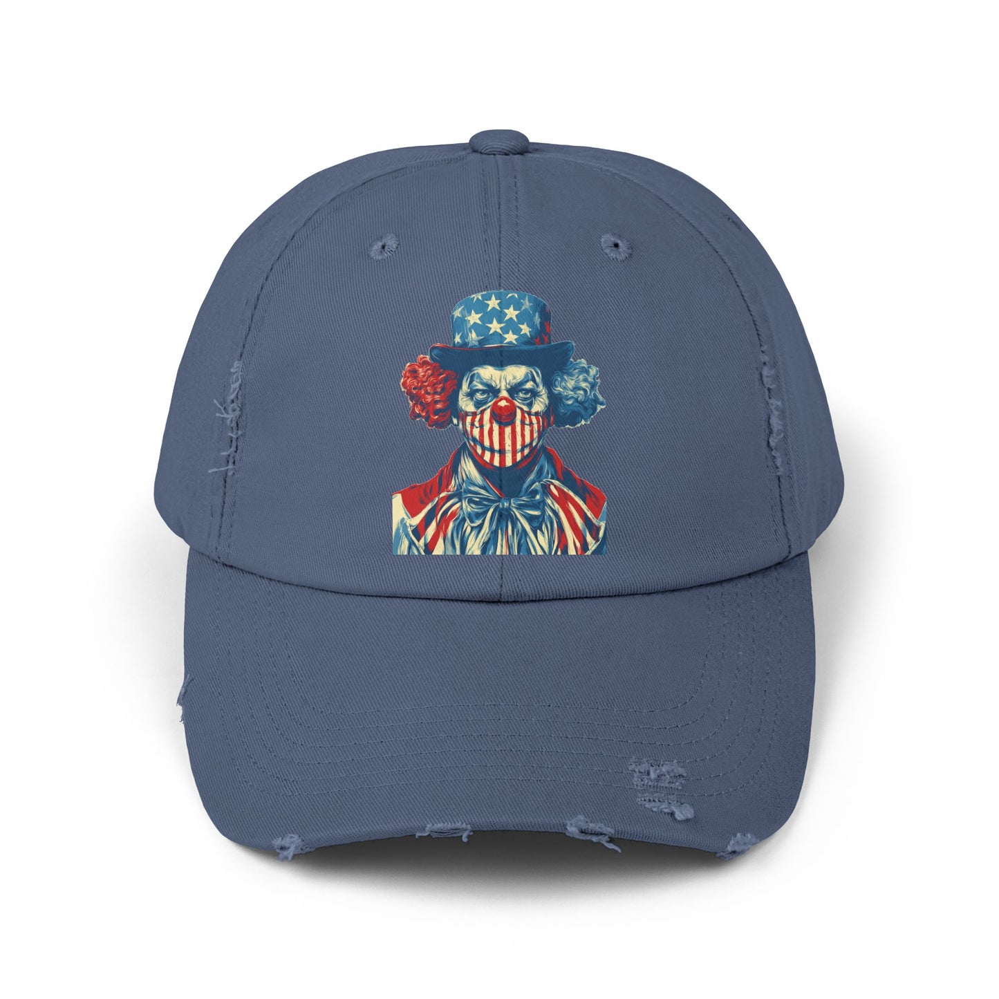 Liberaza: Activist Wear | MAGA Clown | Distressed all cotton cap | Made in the USA