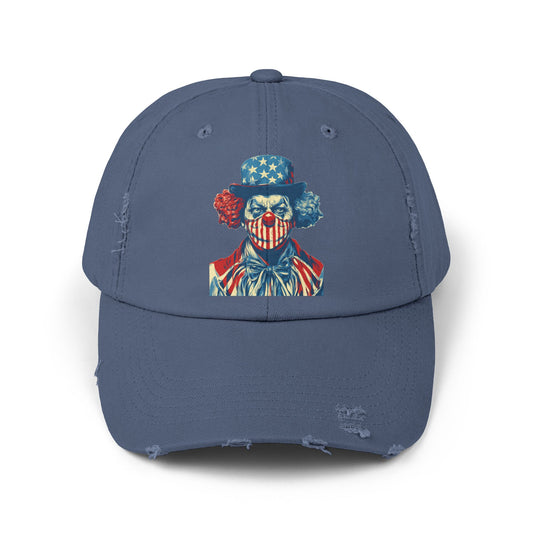 Liberaza: Activist Wear | MAGA Clown | Distressed all cotton cap | Made in the USA