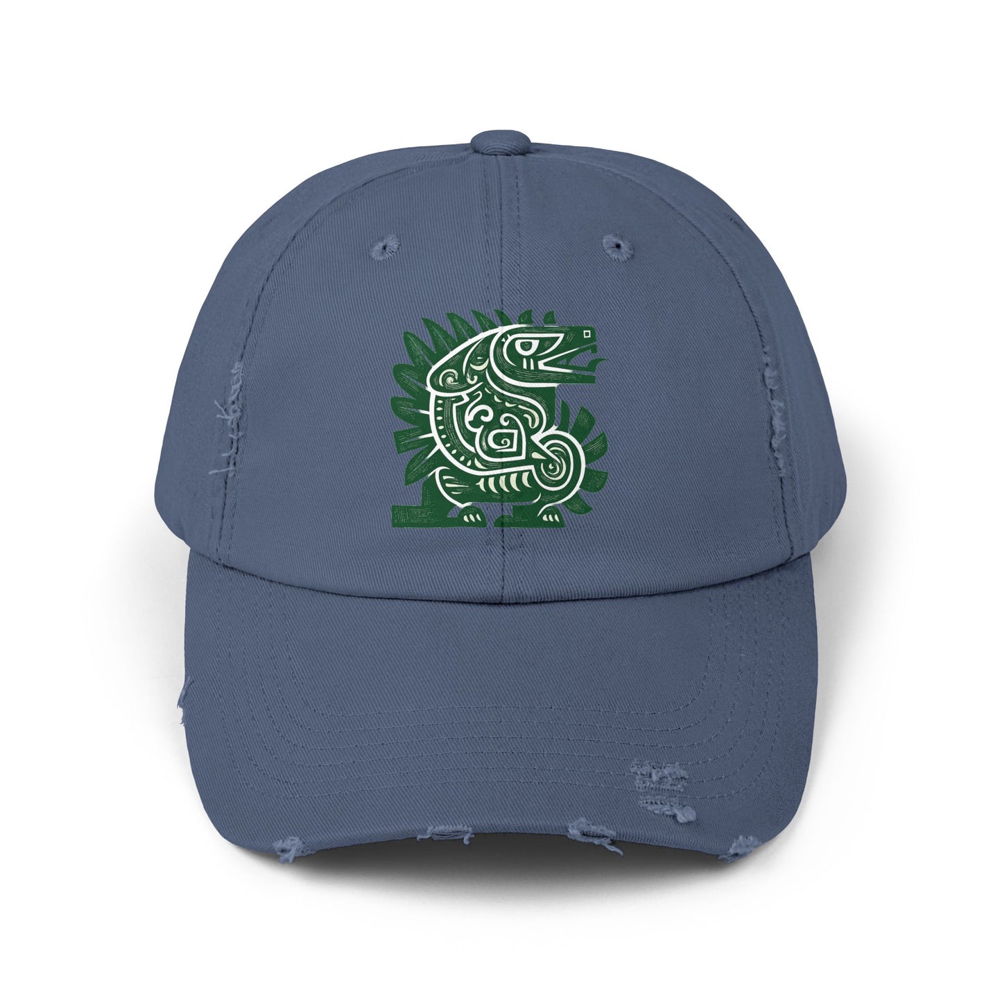Spirit Animal: Quetzalcoatl Cap | Revered Mesoamerican feathered-serpent deity symbolizing wisdom, wind, artistry, and renewal.