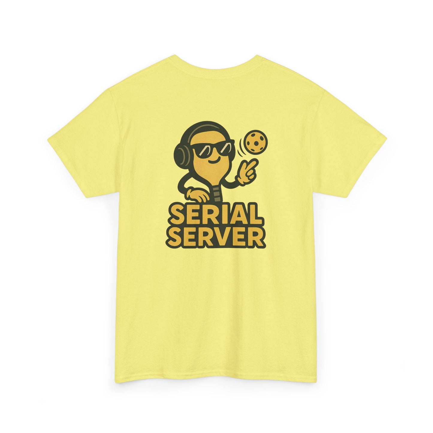Pickleball: Unisex Heavy Cotton Tee with 'Serial Server' on the back Design, Cool Casual Tee for Food Lovers, Gamer Gift, Unique Graphic T-Shirt, Summer [...]